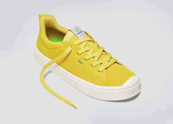 Cariuma IBI Low Sun Yellow Knit Sneaker Women - Yellow