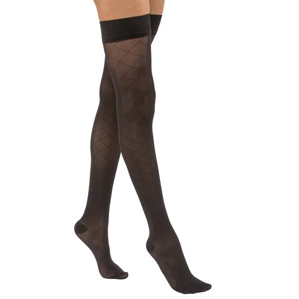 Jobst, Ultrasheer Diamond Pattern, 15-20 mmHg, Thigh High Closed