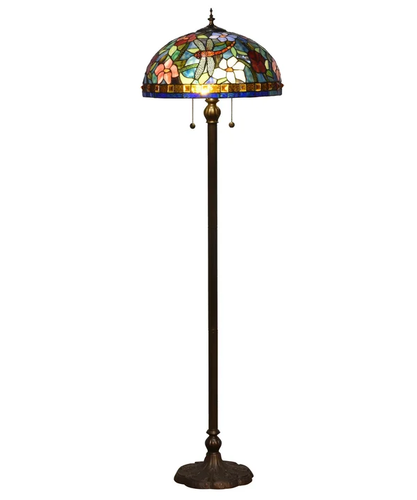 Dale Tiffany TF16085 Josef Tiffany Floor Lamp, Antique Bronze