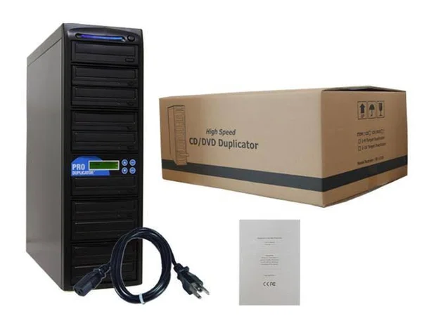 Produplicator 1 to 9 24x Burner M-Disc Support CD DVD Duplicator - Standalone Copier Duplication Tower (ESDVDS24X09)