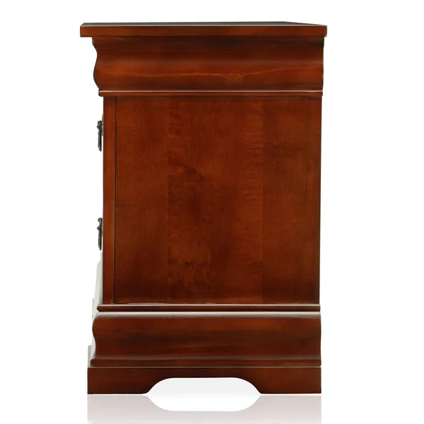 Furniture of America Foss English Cherry Solid Wood Nightstand - Brown Cherry - 2-Drawer