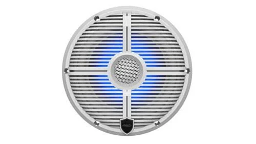 Fusion MS-RA55 Compact Marine AM/FM/BT Stereo with 1 Pair Wet Sounds Recon6-Xww-Rgb High Output 6.5x22 RGB Lighting Marine Coaxi