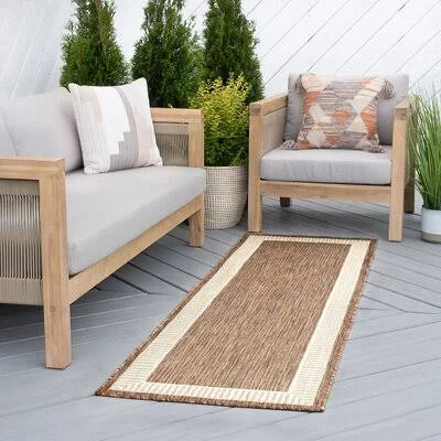 Derrymore Flatweave Gold/Cream Rug Three Posts Rug Size: Runner 2&2&& x 7&3&&