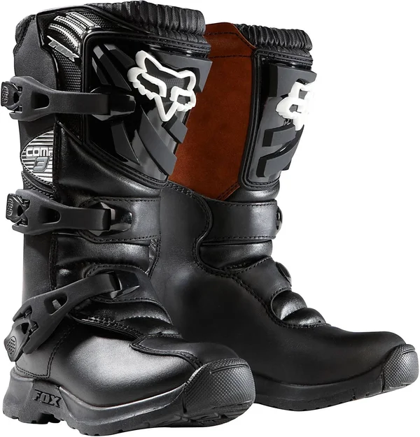 Fox Racing Youth Comp 3 Boots 2016 Size 8 Black