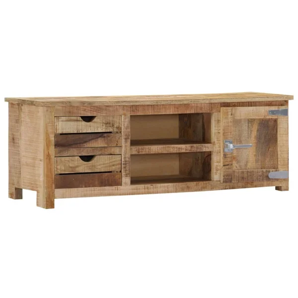 vidaXL TV Cabinet 47.2x22x11.8x22x15.7x22 Solid Mango Wood, 247692