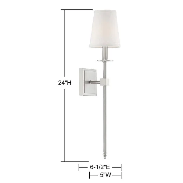 Savoy House-9-303-1-SN-Monroe - 1 Light Wall Sconce Satin Nickel