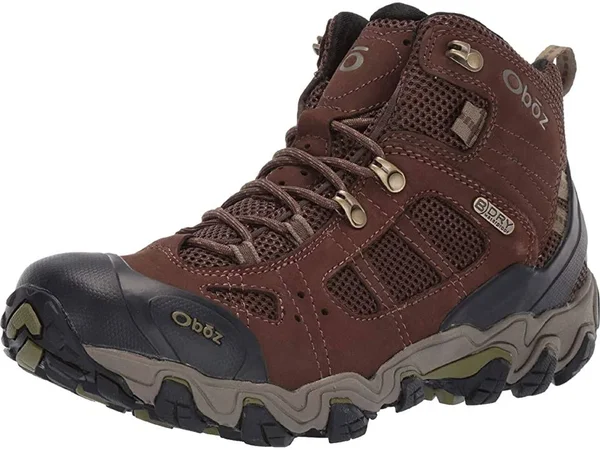 Oboz Men's Bridger Vent Mid B-Dry (10.5 Slate Brown/Mayfly Green)