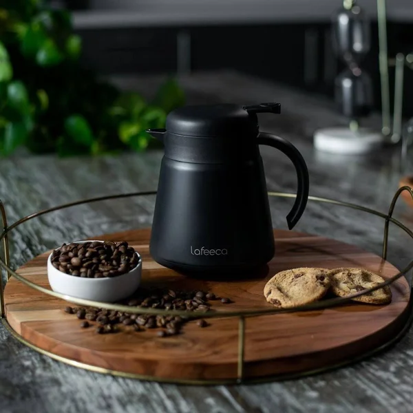 Thermal Vacuum Insulated Coffee Carafe - 800 mL - Black