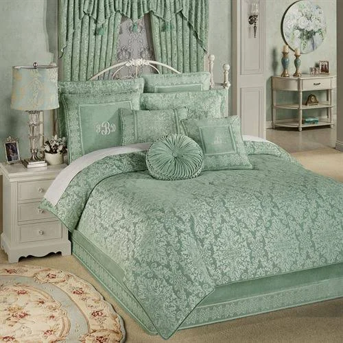 Shandong YINFUNG Hometextiles Grandview Comforter Set Aqua Mist - King, Aqua Mist
