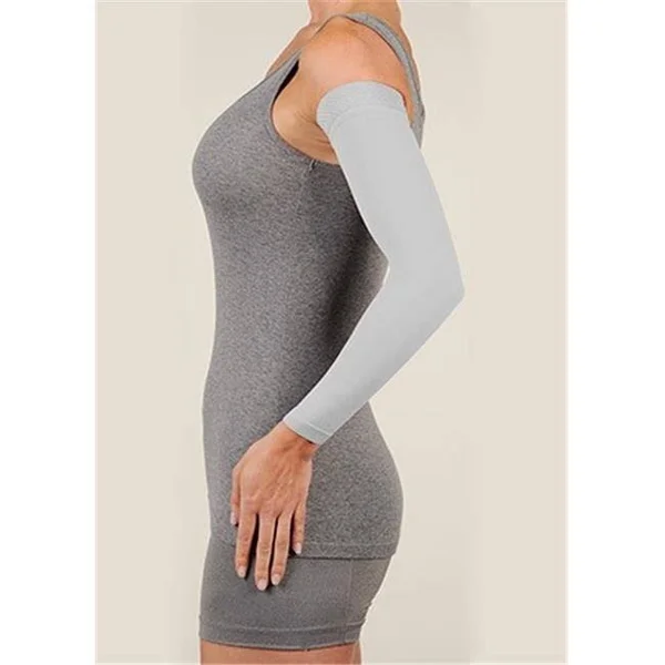 Juzo 2000MXCGRSB06 VI Soft Max 15-20 mmHg Armsleeve with Regular Silicone Border - White - VI