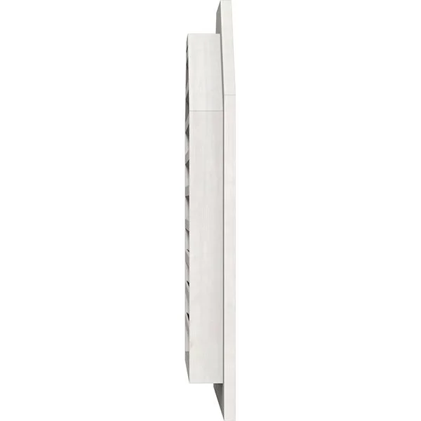 Ekena Millwork GVWOT16X2801SFPPI 16x22W x 28x22H Octagonal Top Gable Vent (21x22W x 33x22H Frame Size): Primed - Functional, Smoo