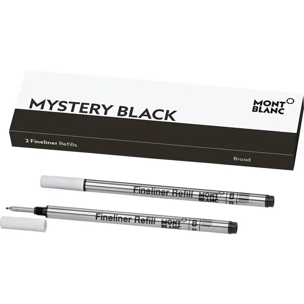 Montblanc Legrand Fineliner Refill - Mystery Black - Broad (2 per Pack)