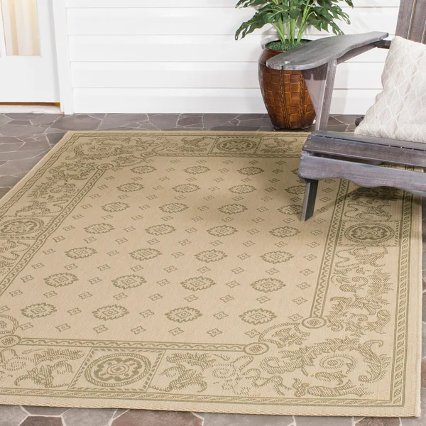Safavieh Courtyard CY1356-3201 5&3x22 x 7&7x22 Natural, Terra Rug