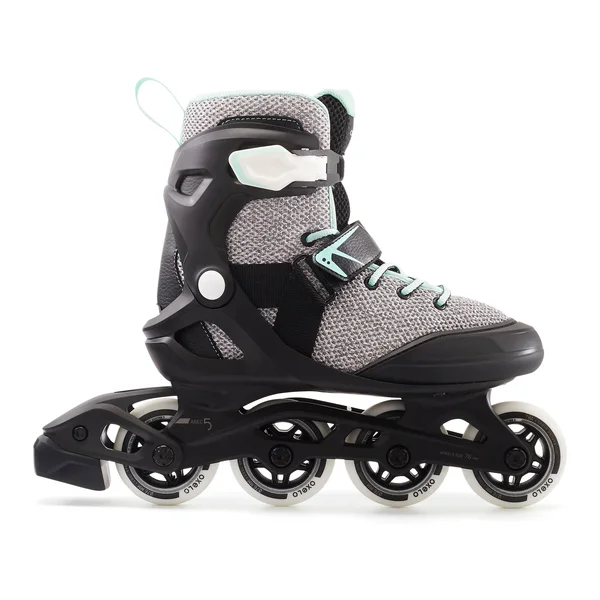 Oxelo Women's Fit100 Inline Fitness Skates in Pale Gray - Size 10.5