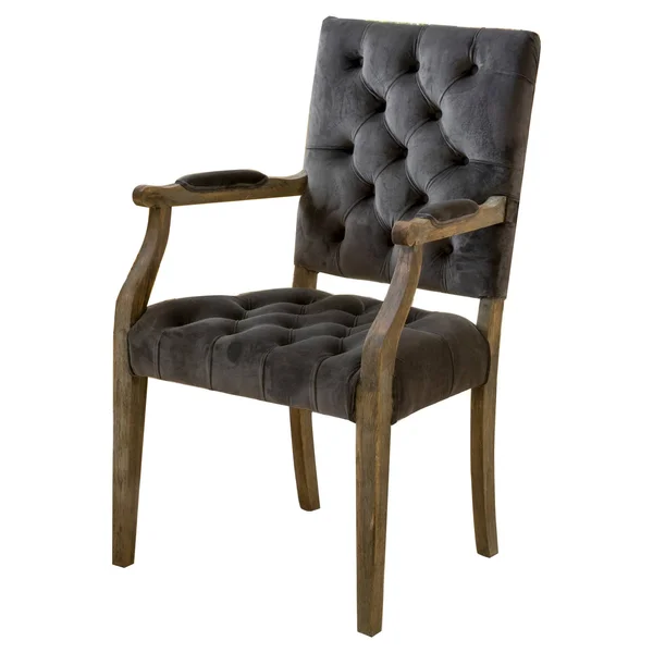 Christopher Knight Home Saltillo Velvet Arm Dining Chair by - 40 inchh x 23.5 inchw x 22.2 inchd Charcoal - Black