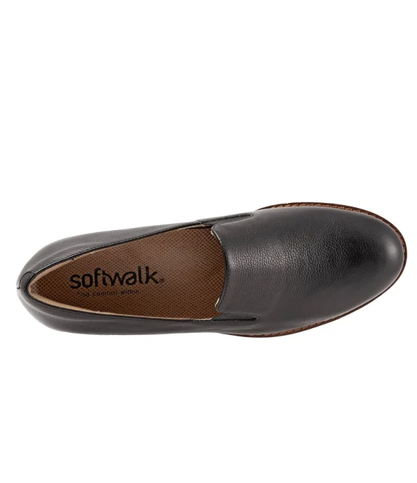 Softwalk Women's Whistle Slip On, Size: 9, Black
