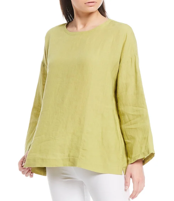 Eileen Fisher Handkerchief Linen Box Top - Xs