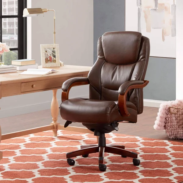Serta at Home La-Z-Boy Delano Executive Office Chair - Chestnut Brown