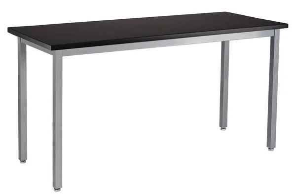 NPS SLT 9 Series 30x60x22 Metal Science Lab Table with Phenolic Top in Black - SLT9-3060P