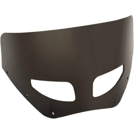 Memphis Shades MEP87310 Vented Windshield for Road Warrior Fairing - 23cm . - Dark Black Smoke