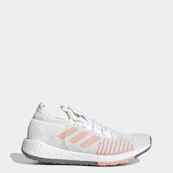 Adidas Pulseboost HD Running Shoes - White/Glow Pink/Orchid Tint - FU7