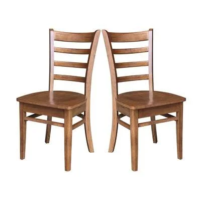 Bloomfield Solid Wood Dining Chair Breakwater Bay Color: Distressed Oak