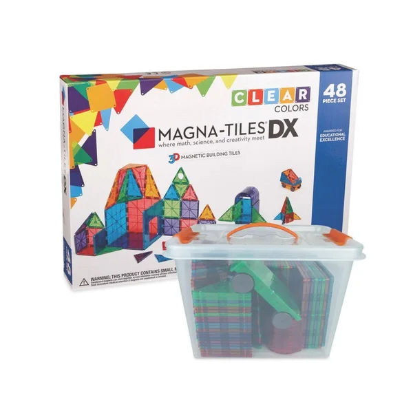 Magnatiles 48Piece Set w/ Free Storage Bin from MindWare