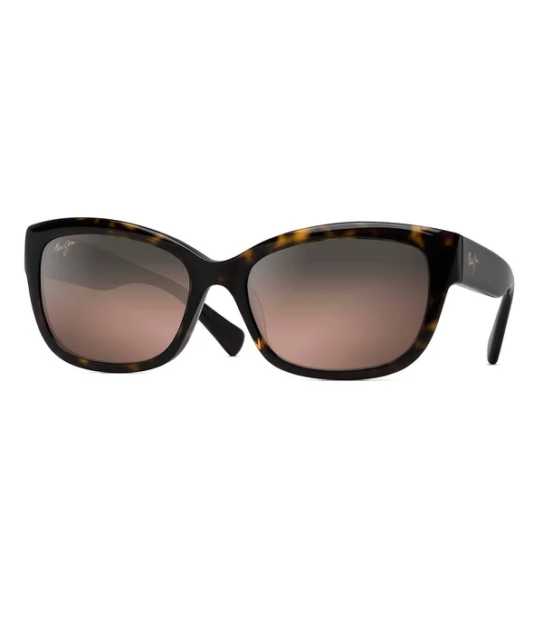 Maui Jim Plumeria Sunglasses Black with Crystal - Blue Hawaii