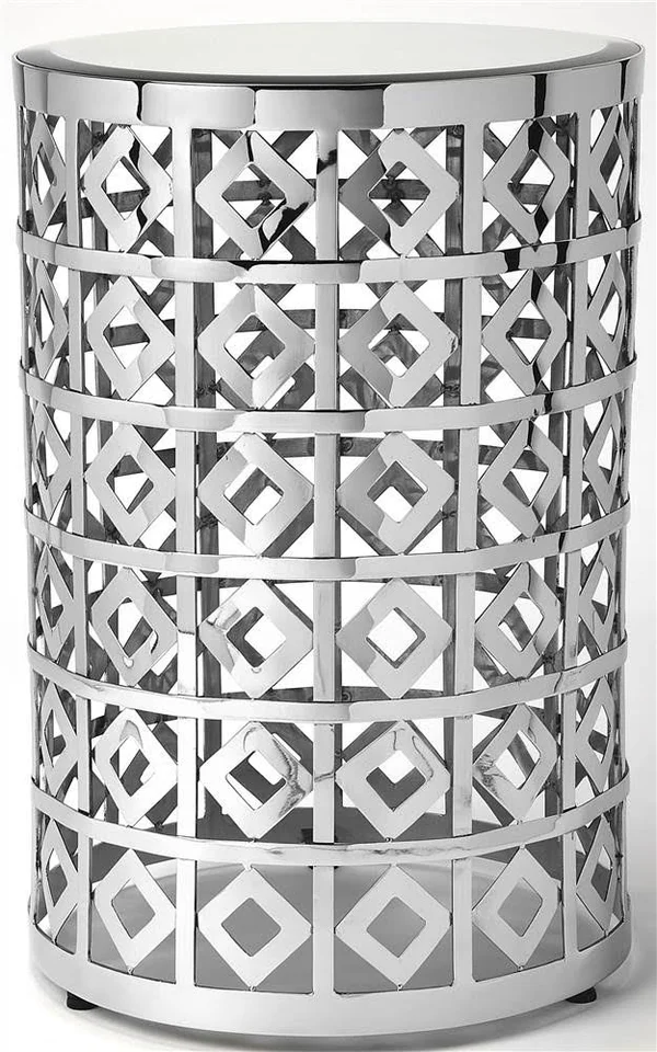 Butler Norton Mirror & Metal Accent Table