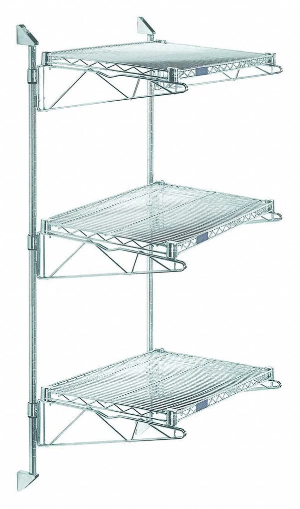 Gav Gacb14-54-1448S Wire Wall Shelf, 54X14X48In, shlfcap 600lb