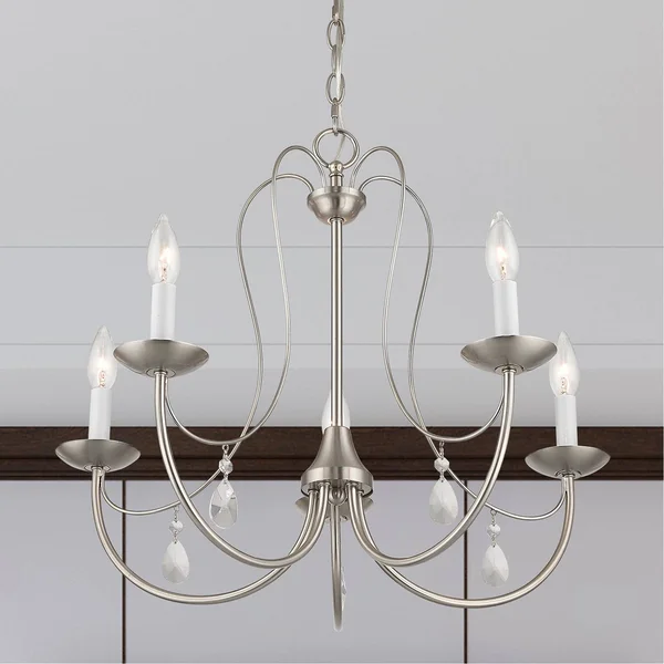 Livex Lighting 40865-05 Mirabella 5 Light Chandelier - Polished Chrome
