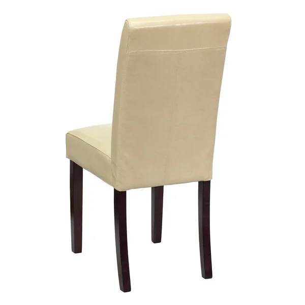 Lancaster Home 2 Pack LeatherSoft Parsons Chair Ivory, Beige