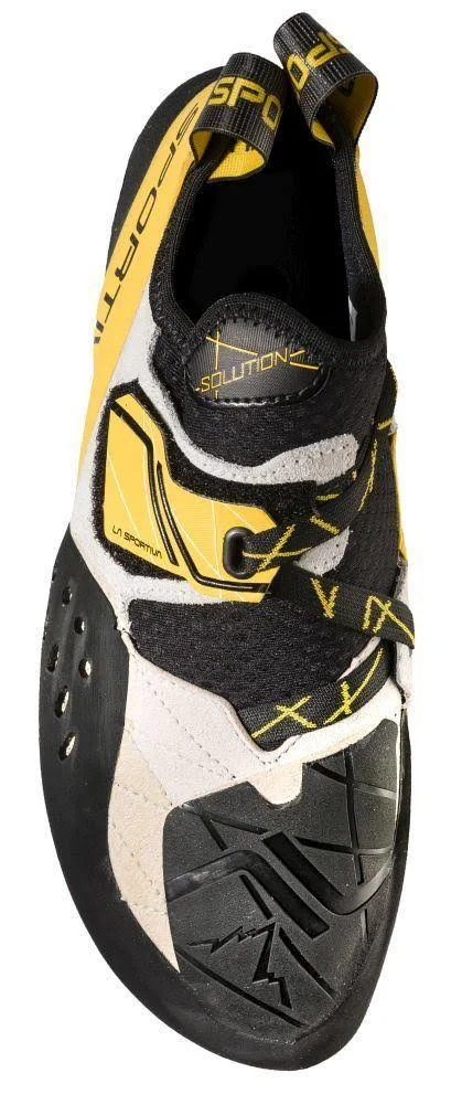 La Sportiva Solution Climbing Shoe - White/Yellow, 39