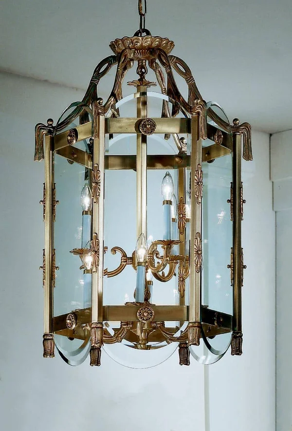 Classic Lighting 7950 VBZ Charleston Foyer Lantern - Victorian Bronze