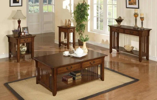 2-Drawer Coffee Table, 1-Drawer End Table, 2-Drawer Sofa Table and ...