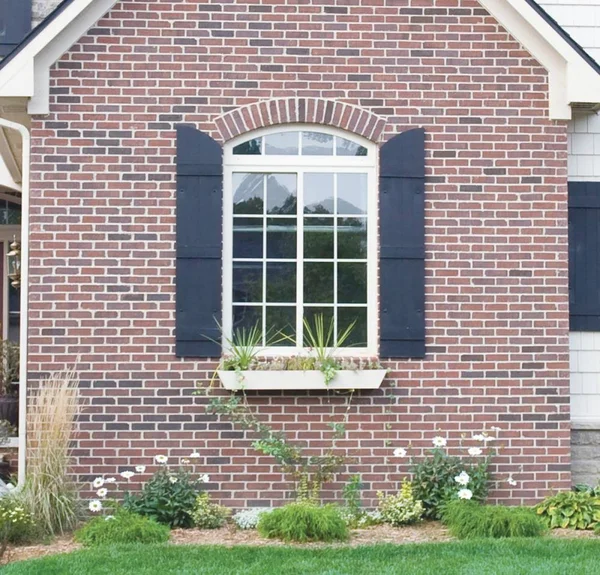 Ekena Millwork LS4C16X04700CB Lifetime Vinyl - Custom Four Board Spaced, Board-n-Batten Shutters, w/ Shutter-Loks (Per Pair), 16