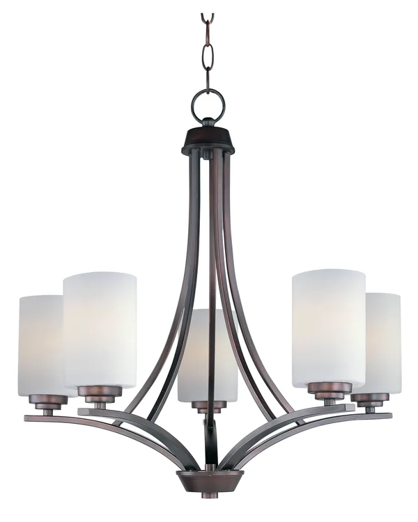 Maxim 20035SWOI Deven 5-Light Chandelier, Oil Rubbed Bronze