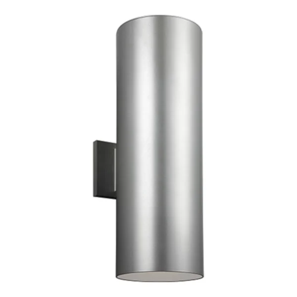 251 First Castor 18 in. LED Outdoor Wall Sconce in Painted Brushed Nickel - Brushed - Transitional, Bellacor 2223062