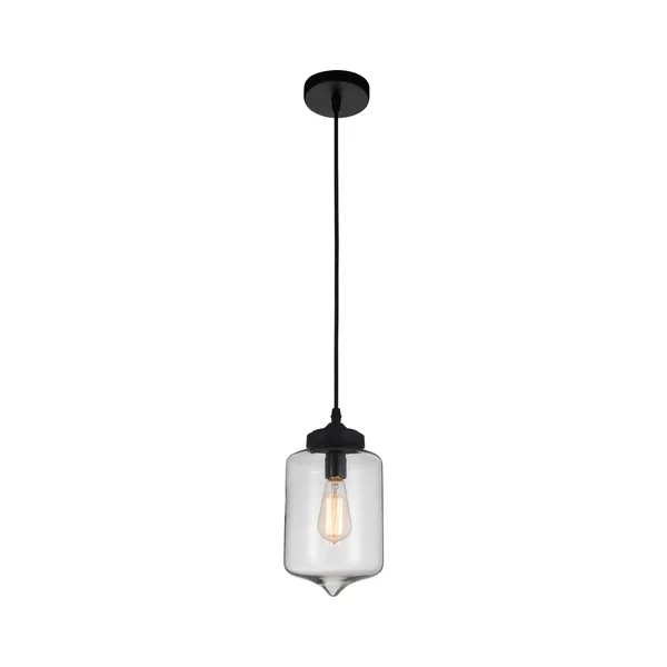 CWI Lighting Glass 1 Light 5570P7C Mini Pendant Clear
