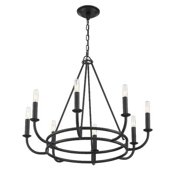 Crystorama Bailey 8 Light Aged Brass Chandelier BAI-A2108-AG