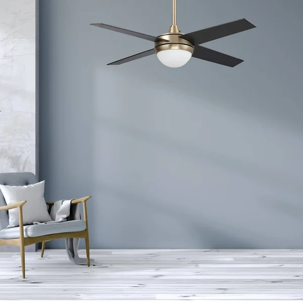 Carro Home Nova 48x22 Modern Wood Smart Ceiling Fan with Wall Control in Gold