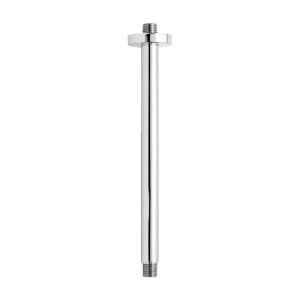 Mirabelle MIRRSC120 12x22 Shower Arm and Wall FLANGE, Brushed Nickel