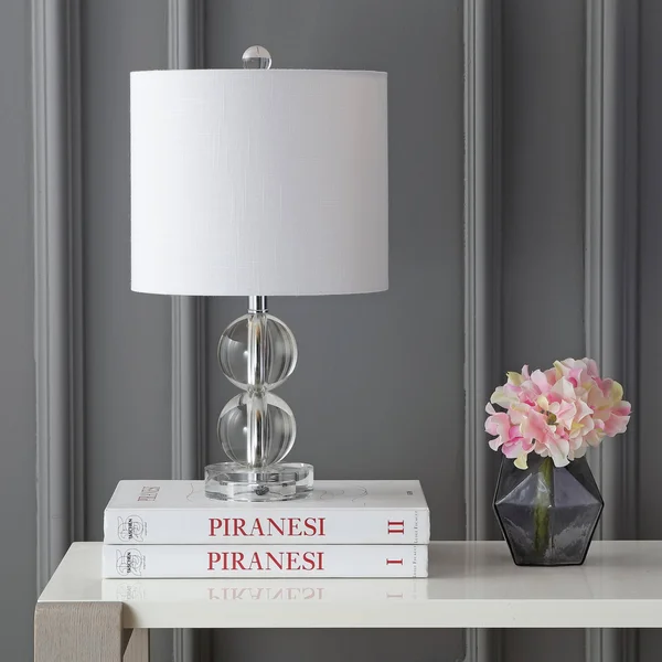 Jonathan Y Brooklyn 17.5x22 Crystal LED Table Lamp - Clear