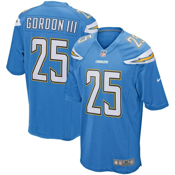 Nike Melvin Gordon Los Angeles Chargers Powder Blue Game Player Jersey