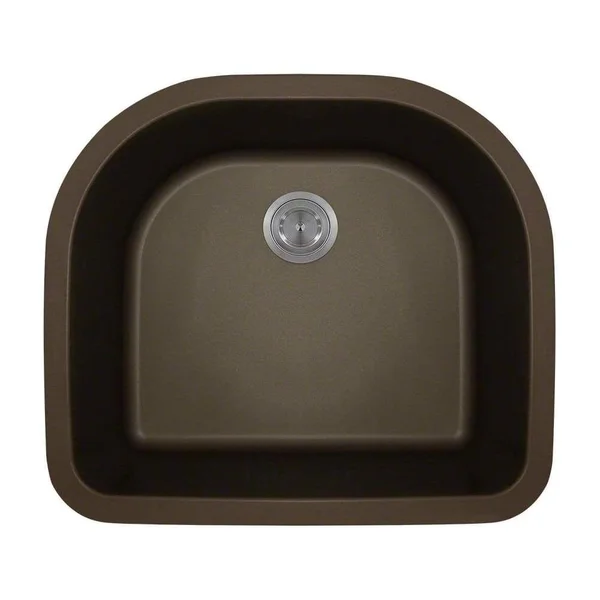 Polaris Sinks Mocha AstraGranite D-Bowl Kitchen Sink