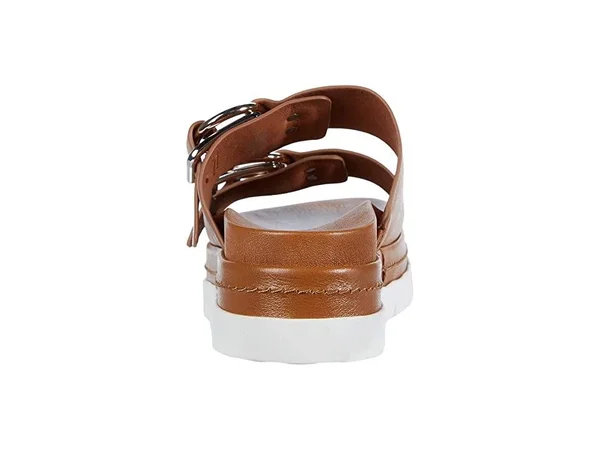J/Slides Baha Women's Shoes Tan Leather : 8.5 M