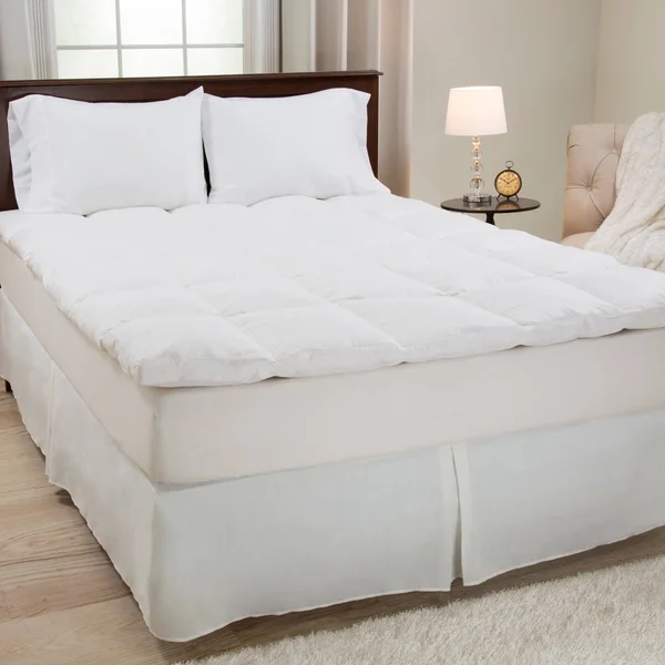 Duck Feather 2x22 Gusset Mattress Topper (Queen) White - Yorkshire Home
