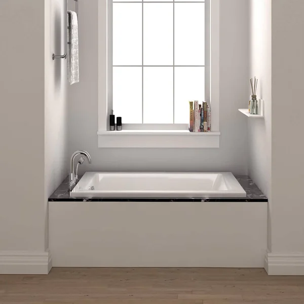 Fine Fixtures 36 inch x 72 inch Soaking Drop in or Alcove Bathtub