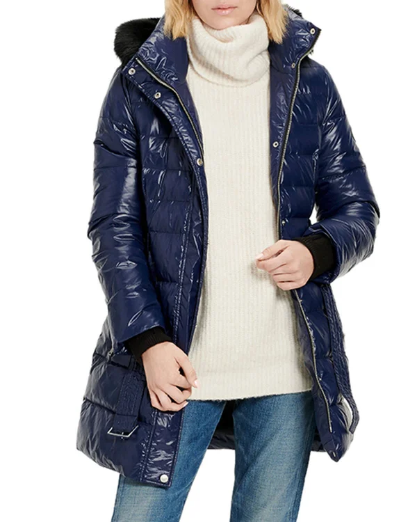 Ugg Women's Valerie Belted Down Coat Polyester, Size XL