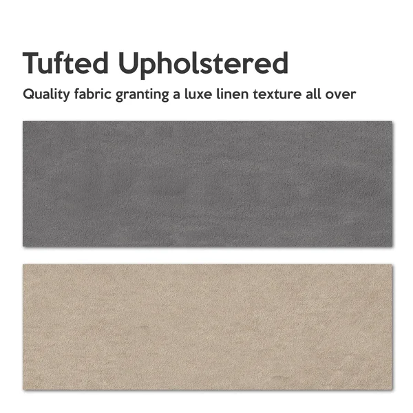 Onatan Upholstered Fabric Headboard - Full-Grey